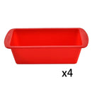 Axyaa Silicone Rectangular Candy Toast Mould 4Pcs - DIY Cake Baking Tools