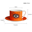 Axyaa Gold-plated Face Animal Ceramic Coffee Cup | Fine Bone Teacup | Home Decor & Gift
