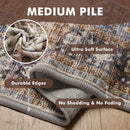 Bohemian Style Runner Rug by Axyaa - Retro Chic Carpet for Bedroom and Corridors