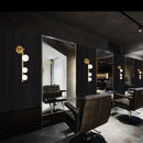 Axyaa Golden Black Metal Wall Sconces for Corridor Bathroom TV Background Mirror
