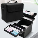 Axyaa Manicure Toolbox: Portable Makeup Case for Travel & On-the-Go Beauty