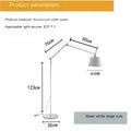 Axyaa Nordic Long Arm Rocker Floor Lamp for Office Living Room Bedroom Fishing Light