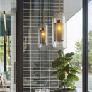 Axyaa Retro Pendant Lamp Mesh Glass Ball Chandelier Home Decor Light