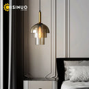 Axyaa Glass Champagne Chandelier Pendant Lamp for Home Decor