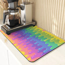 Axyaa Spider Coasters Halloween Absorbent Mats for Countertop Non-Slip Mats