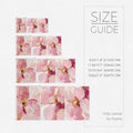 Axyaa Abstract Pink Floral Oil Painting Prints, Modern Wall Art Set