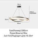 Axyaa LED Chandelier Ring for Home Ceiling Decor Lighting Fixtures