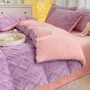 Axyaa Taffeta Velvet Duvet Cover, Cozy Fleece Plush Blanket, 150x200cm Warm Winter Bedding