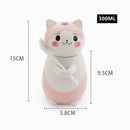 Axyaa Cat Ceramic Mug Set: Spoon, Lid, Hand-painted, Coffee, Tea, Novelty Gift