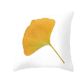 Axyaa Autumn Maple Leaves Pillow Cases with Fresh Print Flower Plant Custom Polyester Cover