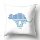 Axyaa Geometric Animal Series Pillowcase: Stylish Sofa Chair Seat Cover for Home Decor
