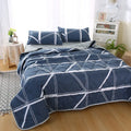Axyaa Daisy Print Quilted Summer Quilt Set - Soft, Breathable, Washable, Comfortable