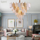 Axyaa Crystal LED Ceiling Chandelier for Bedroom Living Room Lighting