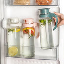 Axyaa Glass Water Pitcher Carafe with Lid and Handle