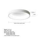 Axyaa Modern LED Ceiling Light for Bedroom, Living Room, Kitchen, Parlor, Study - Dimmable