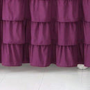 Axyaa Elastic Solid Bed Skirt Three Layers Wrap Around Easy On/Off Dust Ruffled
