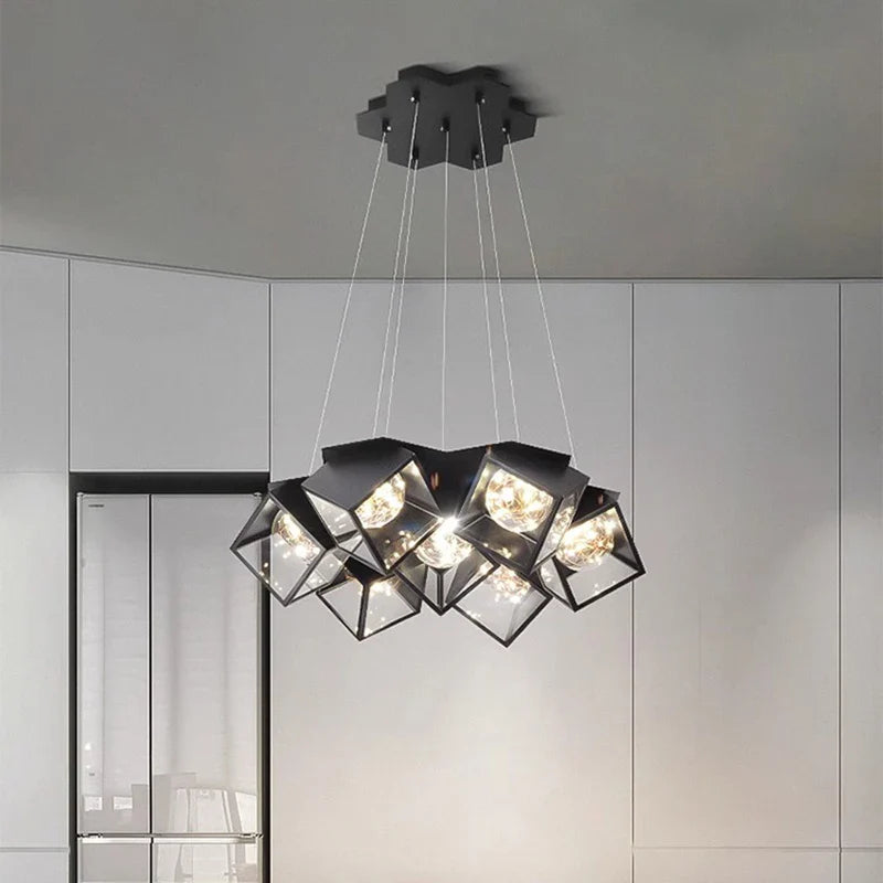 Axyaa Modern LED Pendant Light Chandeliers for Living Room and Dining Room