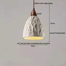 Axyaa LED Pendant Lights Modern Style Cement Wood Hanging Lamp