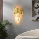 Axyaa Luxury Crystal LED Wall Light Gold Stainless Steel Bedroom Home Decor