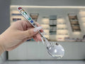 Axyaa Stainless Steel Enamel Spoon Set - Elegant European Tableware for Desserts