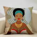 Axyaa African Ladies Decorative Pillow Case for Fashionable Home Decor
