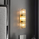Axyaa Crystal Wall Lamp: Luxury Glass Lighting for Bedroom, Living Room, Staircase & Aisle