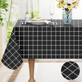 Axyaa Buffalo Flannel Backed Tablecloth: Waterproof, Wipeable, Outdoor, Rectangle Table Cover