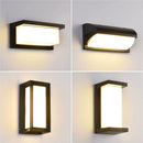 Modern LED Black Wall Sconce for House Garage Patio by Axyaa