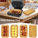 Axyaa Non-Stick Air Fryer Grill Mat: Rectangular Baking Tray Liner