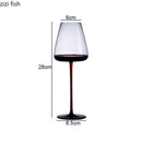 Axyaa High Feet Wine Goblet Set - Elegant Glass Drinkware for Bars & Restaurants