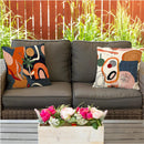 Axyaa Geometric Pattern Throw Pillow Cover for Sofa, Bedroom, Car - Abstract Design