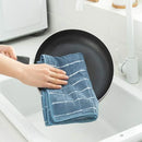 Axyaa Waffle Weave Kitchen Towels - 4PCS Microfiber Cleaning Tools