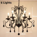 Axyaa Elegant Metal Chandelier with Crystal Pendants for Home Decor