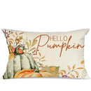 Axyaa Autumn Pumpkin Maple Leaf Lumbar Pillowcase 30x50cm