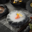 Axyaa Smoked Barbecue Planet Bowl - Volcanic Stone Coal Plate Concept Tableware