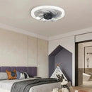Axyaa LED Ceiling Fan Light Remote Control 4-Speed Bedroom Kitchen Decor Fans Lamp