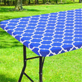 Axyaa Waterproof Elastic Fitted Table Cover for 4ft Tables - Indoor Outdoor