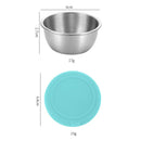 Axyaa Stainless Steel Salad Sauce Cup with Silicone Lid