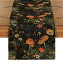 Axyaa Black Cats Butterflies Table Runner for Farmhouse Dining and Wedding Party