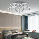 Axyaa Crystal K9 Ceiling Lamp: Smart APP RC Chandelier for Home Living Dining Room