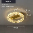 Axyaa Crystal Ceiling Lights Dimmable Chandelier for Modern Living Room Decor