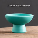 Axyaa Kenzan Ceramic Vase - Minimalist Flower Pot for Home Decor