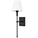 Axyaa Flared White Textile Shade Wall Lamp: Elegant Nordic Design for Living Rooms & Bedrooms