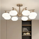 Axyaa Modern Nickel LED Chandelier for Living Room & Bedroom