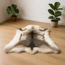 Axyaa Nordic Reindeer Kids Faux Fur Rug, Christmas Themed Living Room Carpet