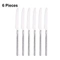 Axyaa Stainless Steel Cutlery Set with Mirror Hammer Pattern Handle