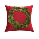 Axyaa Christmas Festival Flower Round Pillowcase for Cozy Home Decor