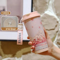 Axyaa Ceramic Inner Liner Tumbler Stainless Steel Cup with Lid & Straw