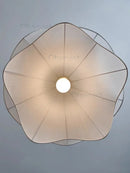 Axyaa Nordic Flowers Cloth Chandelier LED Pendant Lights Loft Hanging Lamps