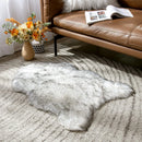 Axyaa Plush Faux Sheepskin Rug Soft Fluffy for Living Room & Bedroom